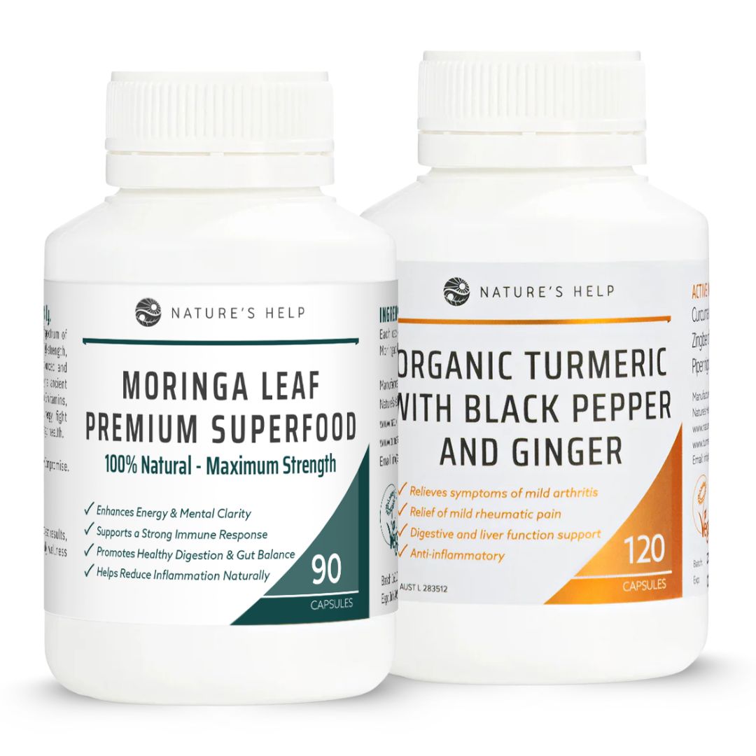 Moringa + Turmeric Anti-Inflammatory Duo